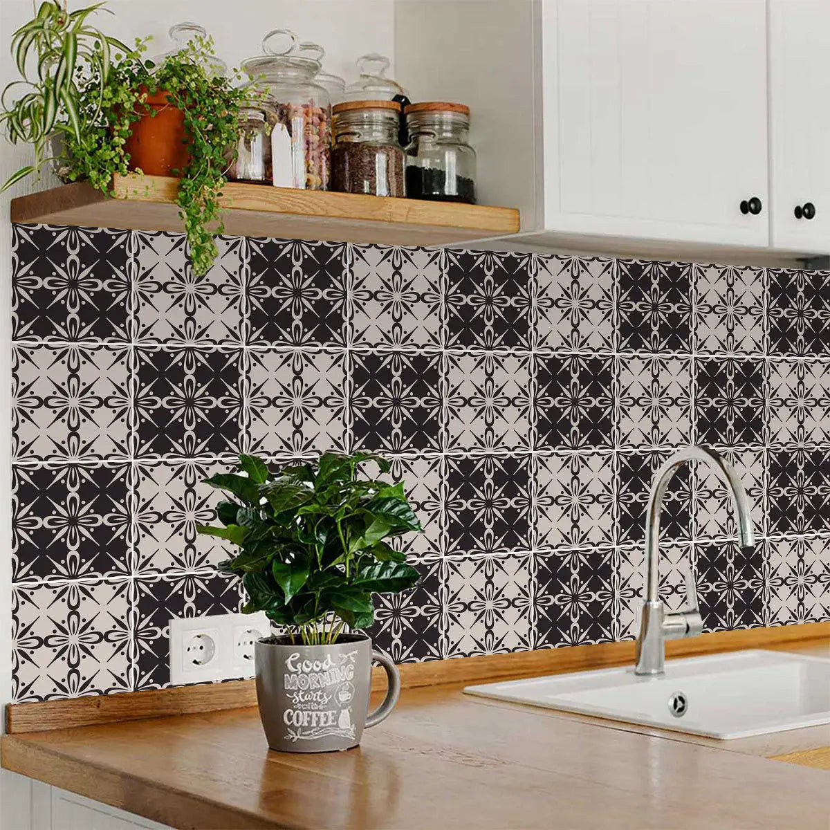 8" X 8" The Clover Peel And Stick Removable Tiles - Homeroots - Flyclothing LLC