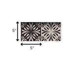 5" X 5" Cinnamon Swirl Peel And Stick Removable Tiles - Homeroots - Flyclothing LLC