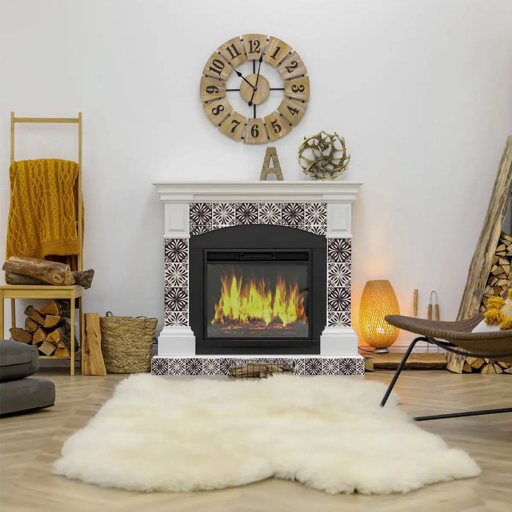 6" X 6" Cinnamon Swirl Peel And Stick Removable Tiles - Homeroots