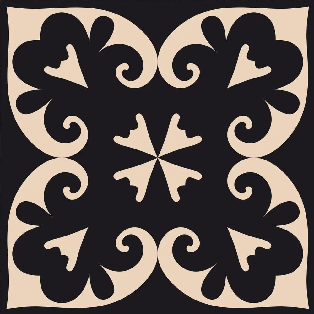 4" X 4" Black Sheep Peel And Stick Removable Tiles - Homeroots