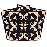 5" X 5" Black Sheep Peel And Stick Removable Tiles - Homeroots