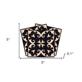5" X 5" Black Sheep Peel And Stick Removable Tiles - Homeroots - Flyclothing LLC