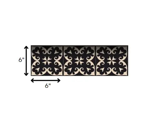 6" X 6" Black Sheep Peel And Stick Removable Tiles - Homeroots - Flyclothing LLC