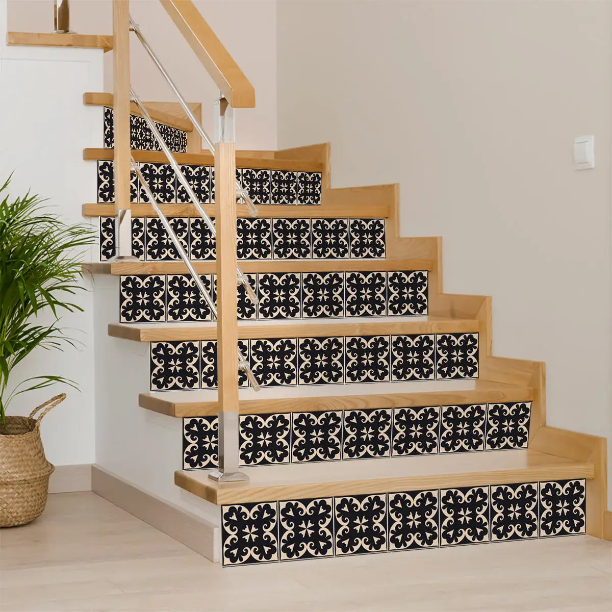 6" X 6" Black Sheep Peel And Stick Removable Tiles - Homeroots - Flyclothing LLC