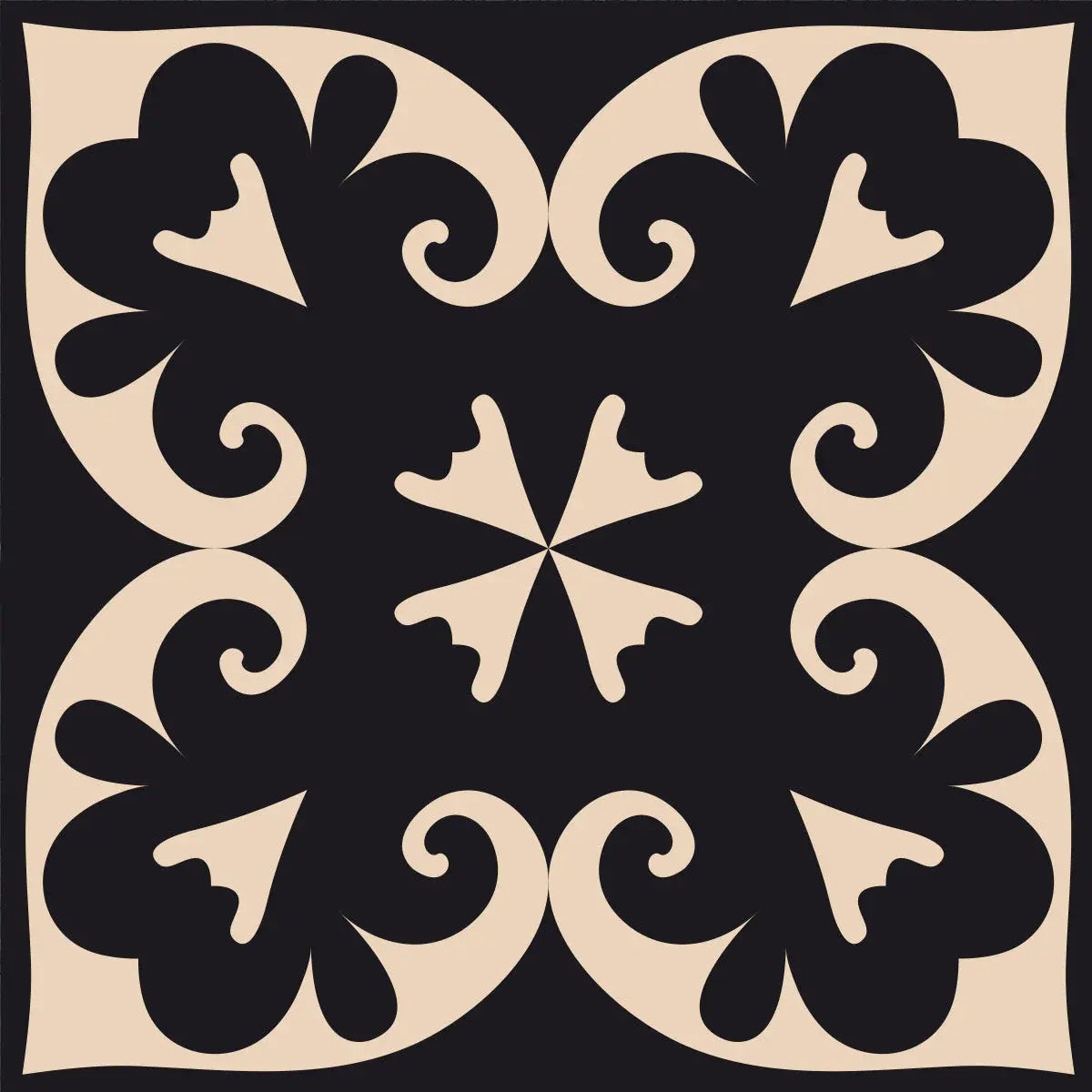 6" X 6" Black Sheep Peel And Stick Removable Tiles - Homeroots - Flyclothing LLC