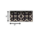8" X 8" Black Sheep Peel And Stick Removable Tiles - Homeroots - Flyclothing LLC