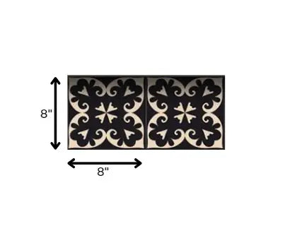 8" X 8" Black Sheep Peel And Stick Removable Tiles - Homeroots - Flyclothing LLC