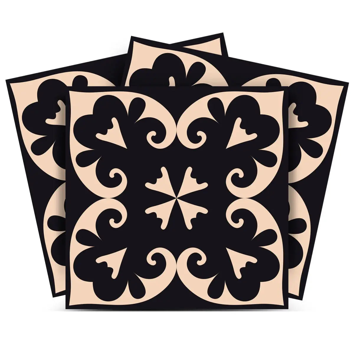 8" X 8" Black Sheep Peel And Stick Removable Tiles - Homeroots - Flyclothing LLC