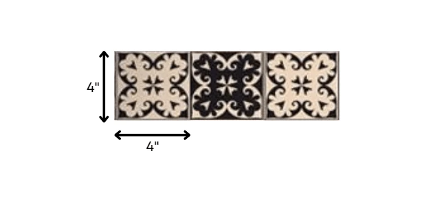 4" X 4" The Sheep Peel And Stick Removable Tiles - Homeroots