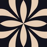 4" X 4" Intertwined Black And Cream Peel And Stick Removable Tiles - Homeroots - Flyclothing LLC