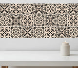 4" X 4" Cream And Black Mosaic Peel And Stick Removable Tiles - Homeroots - Flyclothing LLC