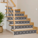 6" X 6" Black And White Orchid Peel And Stick Removable Tiles - Homeroots - Flyclothing LLC