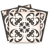 5" X 5" Charcoal And White Mosaic Peel And Stick Removable Tiles - Homeroots - Flyclothing LLC