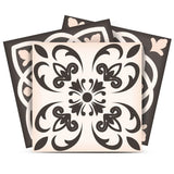 6" X 6" Charcoal And White Mosaic Peel And Stick Removable Tiles - Homeroots - Flyclothing LLC