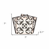 7" X 7" Charcoal And White Mosaic Peel And Stick Removable Tiles - Homeroots - Flyclothing LLC