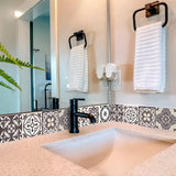 5" X 5" Light Brown And White Mosaic Peel And Stick Removable Tiles - Homeroots - Flyclothing LLC