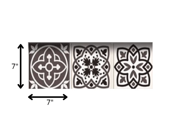 7" X 7" Light Brown And White Mosaic Peel And Stick Removable Tiles - Homeroots - Flyclothing LLC