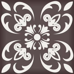 7" X 7" Light Brown And White Mosaic Peel And Stick Removable Tiles - Homeroots