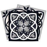 5" X 5" Black White And Tan Peel And Stick Removable Tiles - Homeroots - Flyclothing LLC