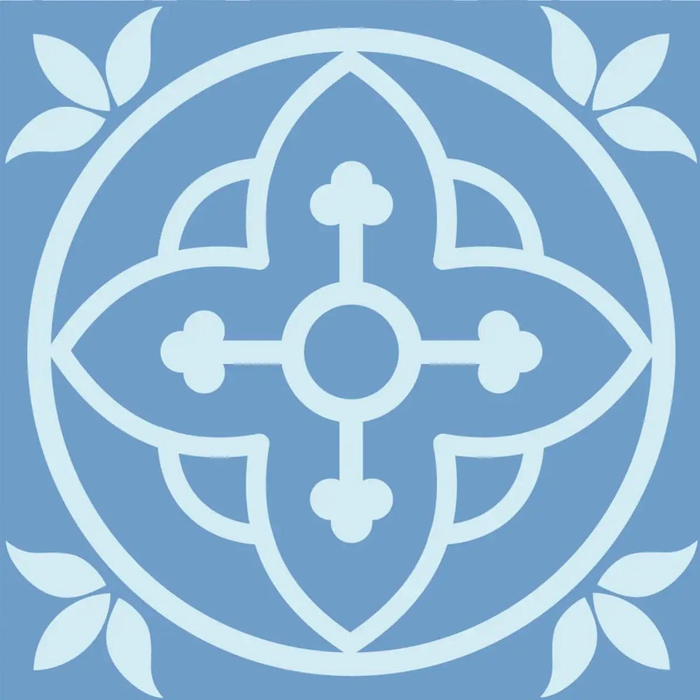 5" X 5" Ocean Blue Mosaic Peel And Stick Removable Tiles - Homeroots - Flyclothing LLC