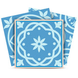 7" X 7" Ocean Blue Mosaic Peel And Stick Removable Tiles - Homeroots - Flyclothing LLC