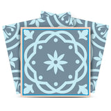 8" X 8" Baby Blue And Peach Mosaic Peel And Stick Removable Tiles - Homeroots - Flyclothing LLC