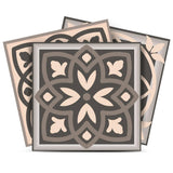 4" X 4" Espresso Brown Mosaic Peel And Stick Removable Tiles - Homeroots