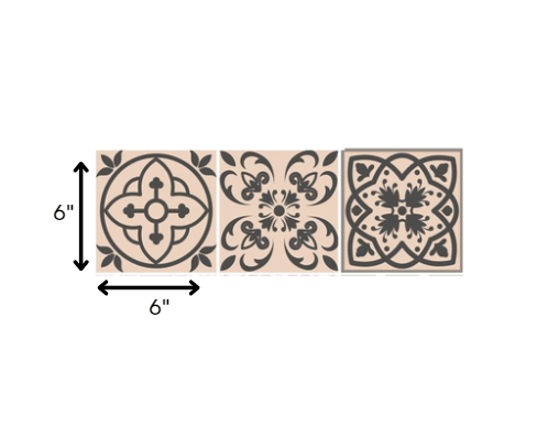 6" X 6" Espresso Brown Mosaic Peel And Stick Removable Tiles - Homeroots