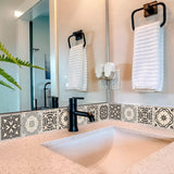 6" X 6" Espresso Brown Mosaic Peel And Stick Removable Tiles - Homeroots - Flyclothing LLC