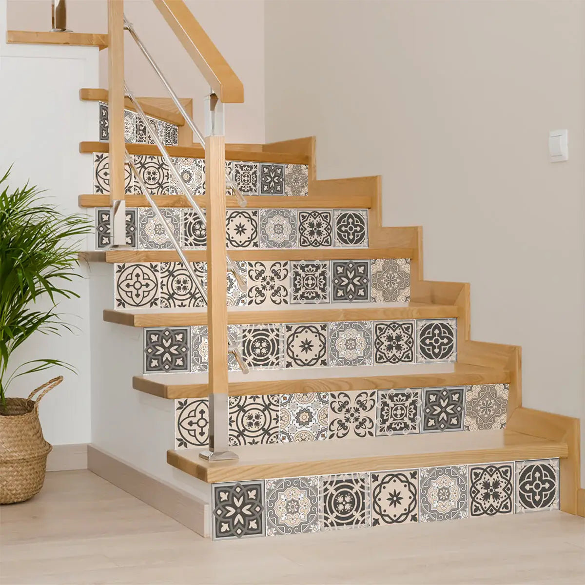 6" X 6" Espresso Brown Mosaic Peel And Stick Removable Tiles - Homeroots - Flyclothing LLC