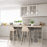 6" X 6" Espresso Brown Mosaic Peel And Stick Removable Tiles - Homeroots - Flyclothing LLC