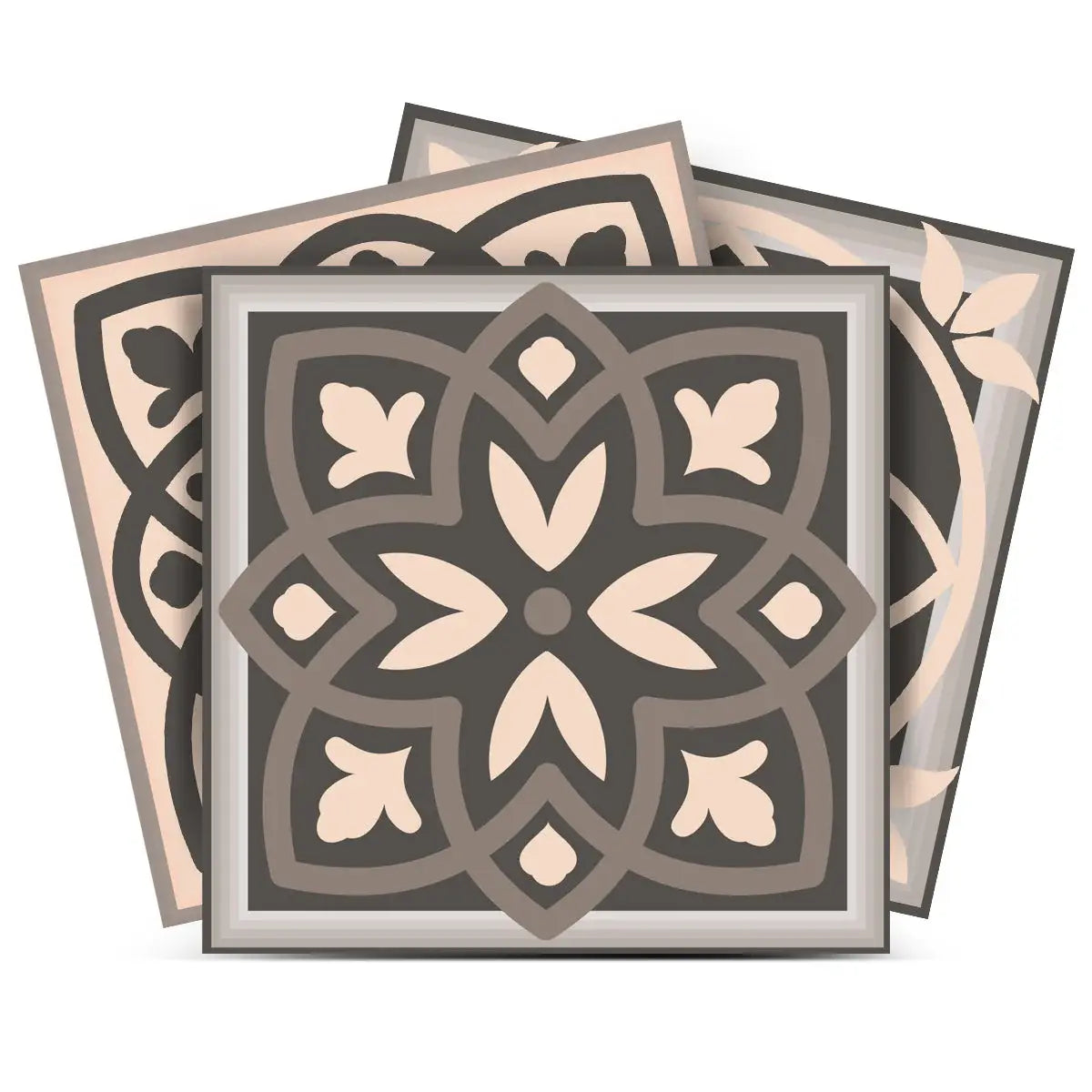 6" X 6" Espresso Brown Mosaic Peel And Stick Removable Tiles - Homeroots - Flyclothing LLC