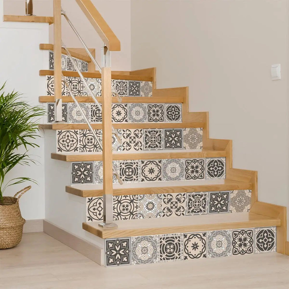 7" X 7" Espresso Brown Mosaic Peel And Stick Removable Tiles - Homeroots - Flyclothing LLC