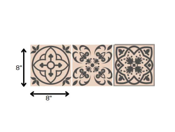8" X 8" Espresso Brown Mosaic Peel And Stick Removable Tiles - Homeroots