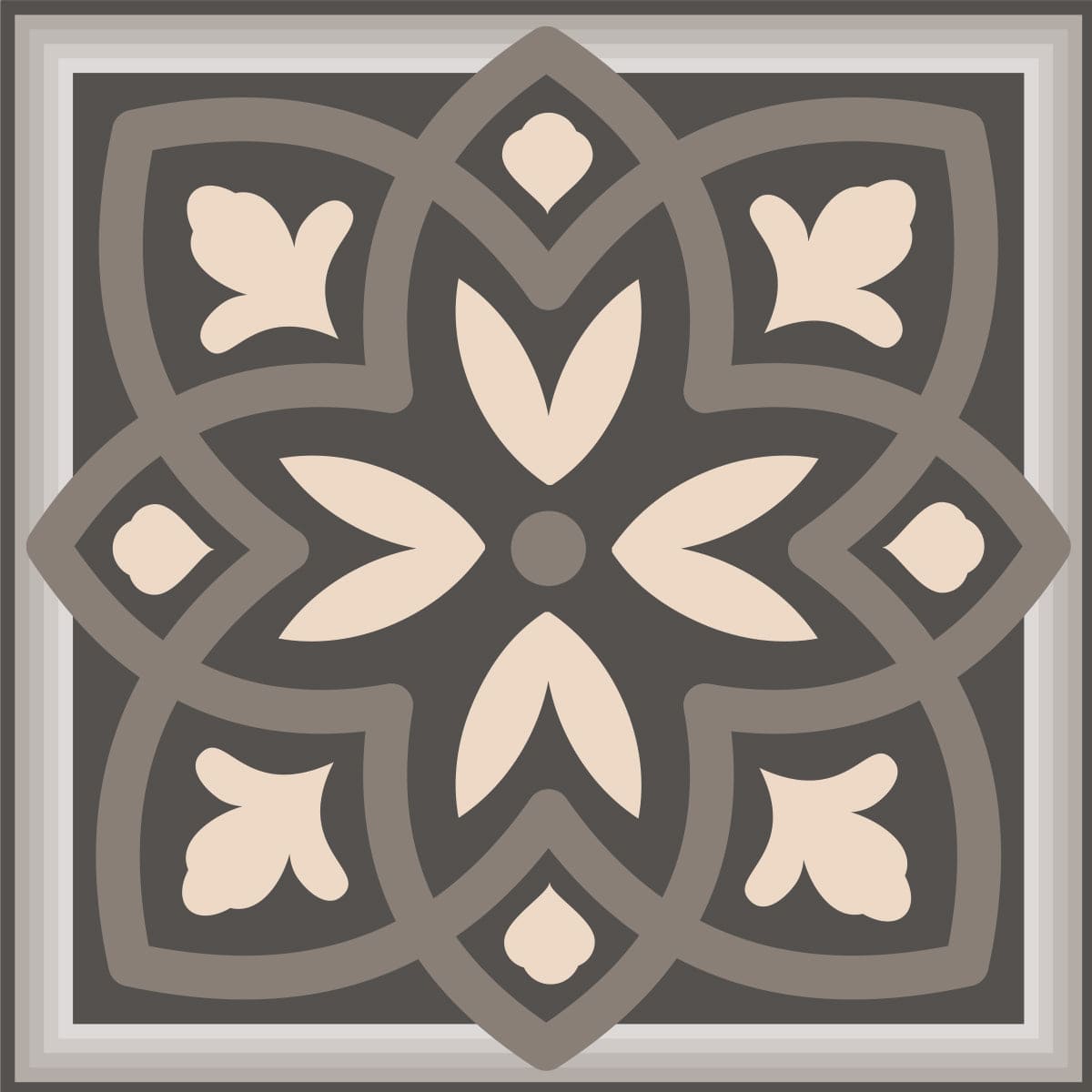 8" X 8" Espresso Brown Mosaic Peel And Stick Removable Tiles - Homeroots