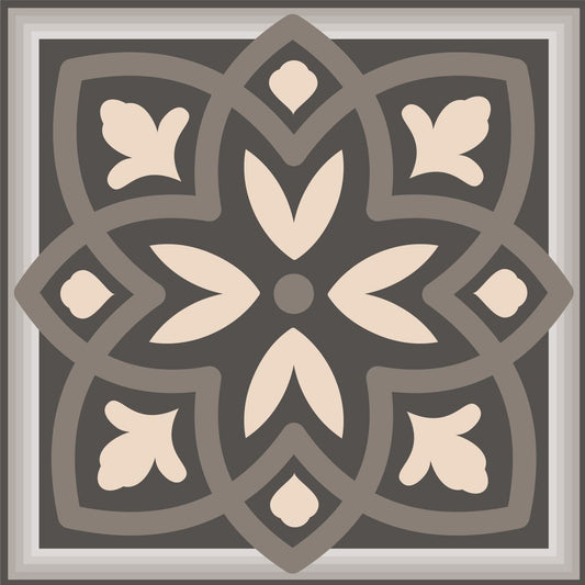 8" X 8" Espresso Brown Mosaic Peel And Stick Removable Tiles - Homeroots