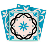 6" X 6" Sky Blue Mosaic Peel And Stick Removable Tiles - Homeroots - Flyclothing LLC