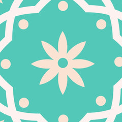 5" X 5" Aquamarine Mosaic Peel And Stick Removable Tiles - Homeroots