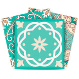 8" X 8" Aquamarine Mosaic Peel And Stick Removable Tiles - Homeroots - Flyclothing LLC