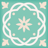 8" X 8" Aquamarine Mosaic Peel And Stick Removable Tiles - Homeroots - Flyclothing LLC