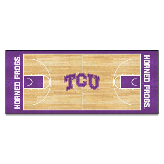 Alfombra de pasillo TCU Horned Frogs - 30 x 72 pulgadas.