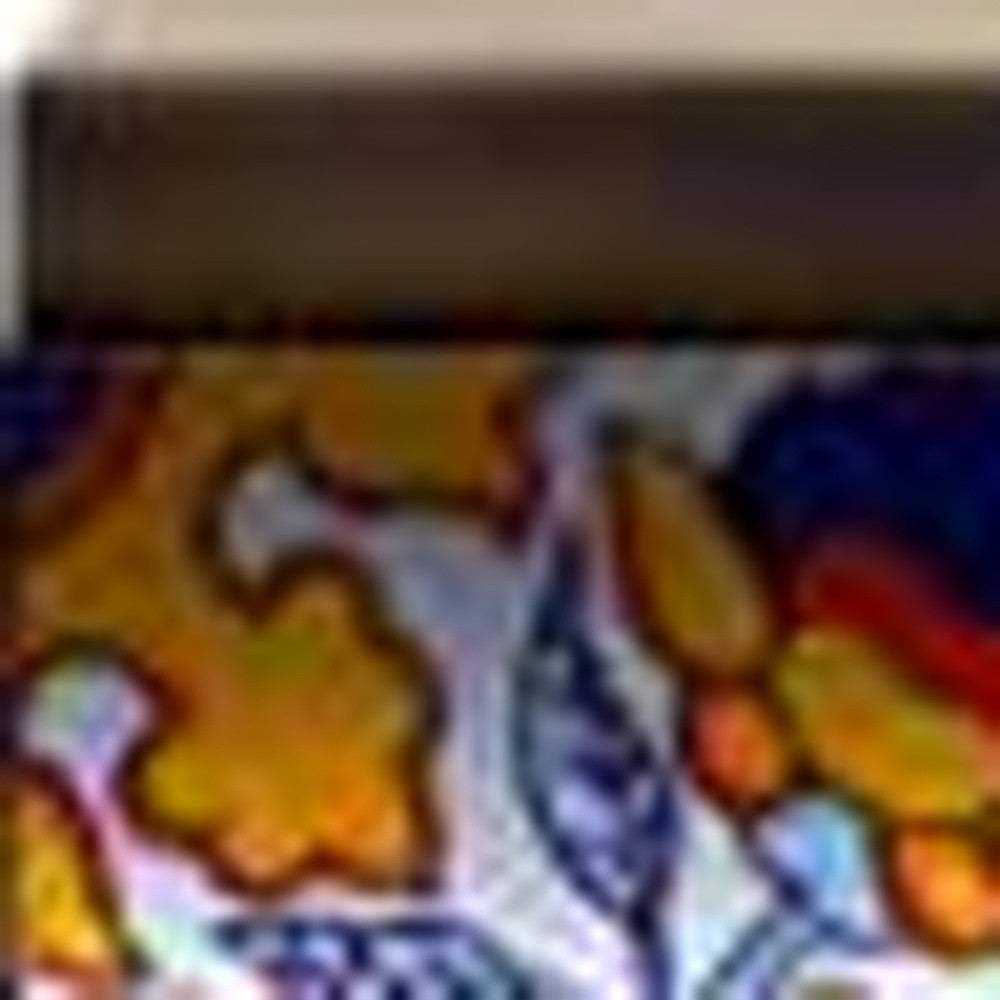 7" X 7" Orange Red And Blue Peel And Stick Removable Tiles - Homeroots - Flyclothing LLC