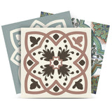 8" X 8" Vintage Sage Mosaic Peel And Stick Removable Tiles - Homeroots - Flyclothing LLC