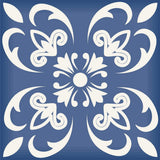 5" X 5" Wedgwood Blue And White Peel And Stick Removable Tiles - Homeroots - Flyclothing LLC
