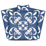 6" X 6" Wedgwood Blue And White  Peel And Stick Removable Tiles - Homeroots