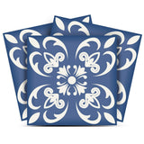 8" X 8" Wedgwood Blue And White Peel And Stick Removable Tiles - Homeroots - Flyclothing LLC