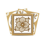 6" X 6" Vintage Brown And White Peel And Stick Removable Tiles - Homeroots - Flyclothing LLC