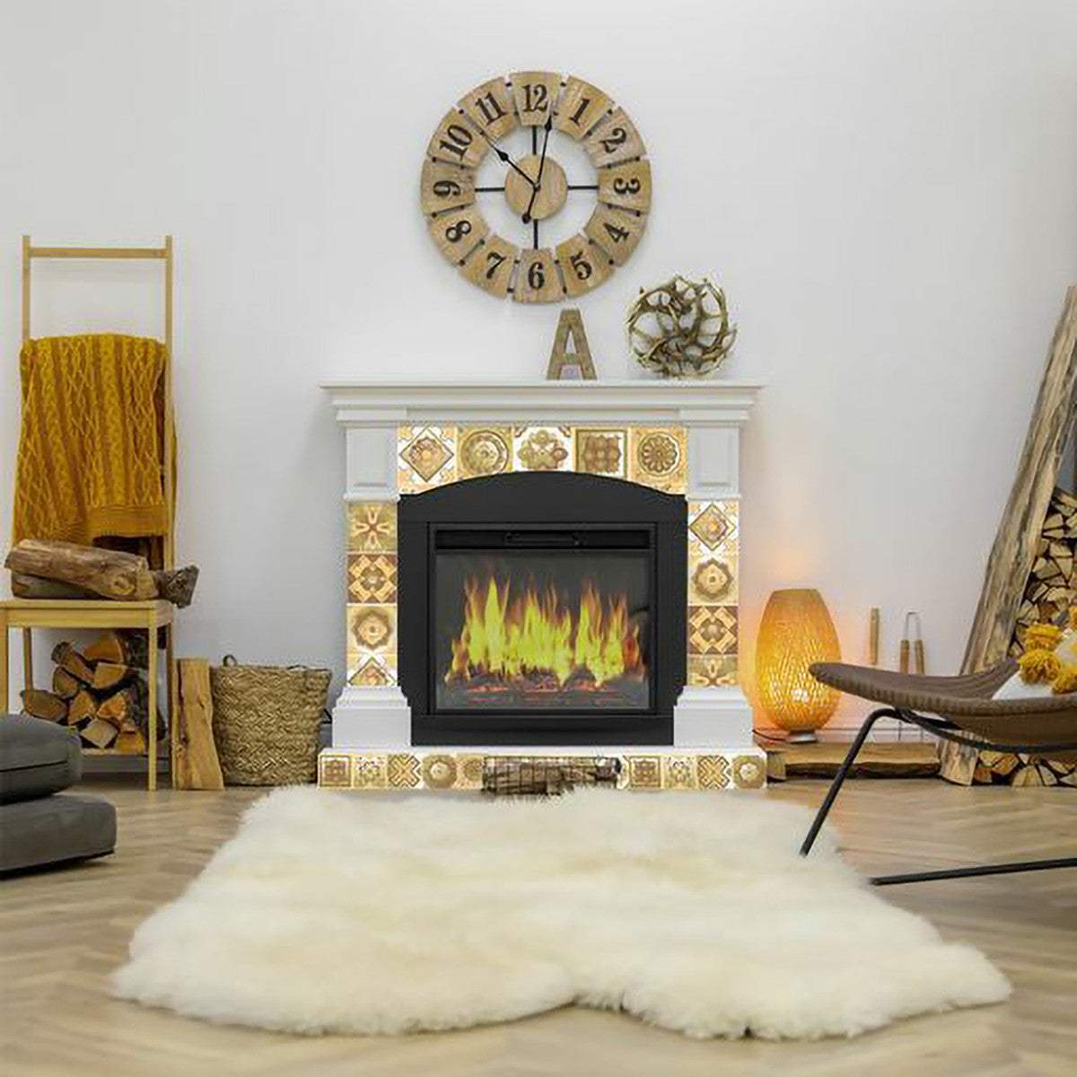 5" X 5" Vintage Beige And White Peel And Stick Removable Tiles - Homeroots - Flyclothing LLC