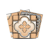 8" X 8" Shades Of Taupe Mosaic Peel And Stick Removable Tiles - Homeroots