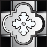 4" X 4" Black White And Gray Mosaic Peel And Stick Removable Tiles - Homeroots